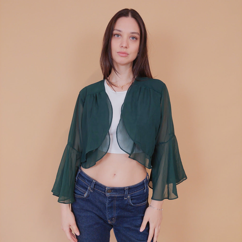 VIN-BLO-32515 Vintage top ζακέτα L-XL