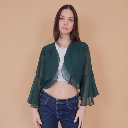 VIN-BLO-32515 Vintage top ζακέτα L-XL