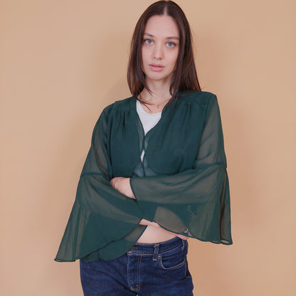 VIN-BLO-32515 Vintage top ζακέτα L-XL