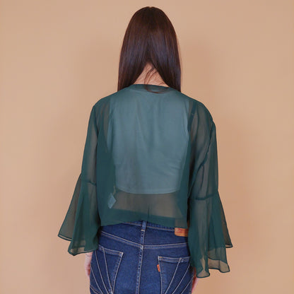 VIN-BLO-32515 Vintage top ζακέτα L-XL