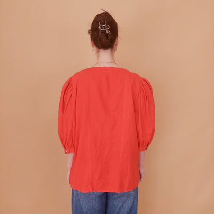 VIN-BLO-34923 Vintage top trachten style L