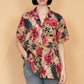 VIN-BLO-23051 Vintage πουκάμισο φλοράλ XL