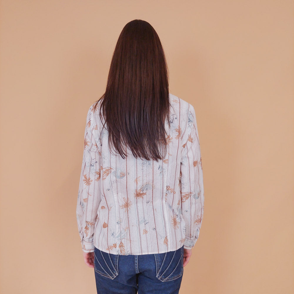 VIN-BLO-32555 Vintage πουκάμισο βαμβακερό S-Μ