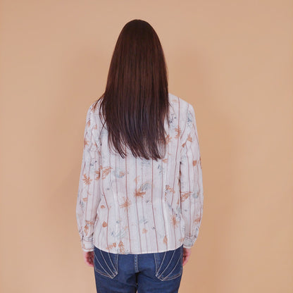 VIN-BLO-32555 Vintage πουκάμισο βαμβακερό S-Μ