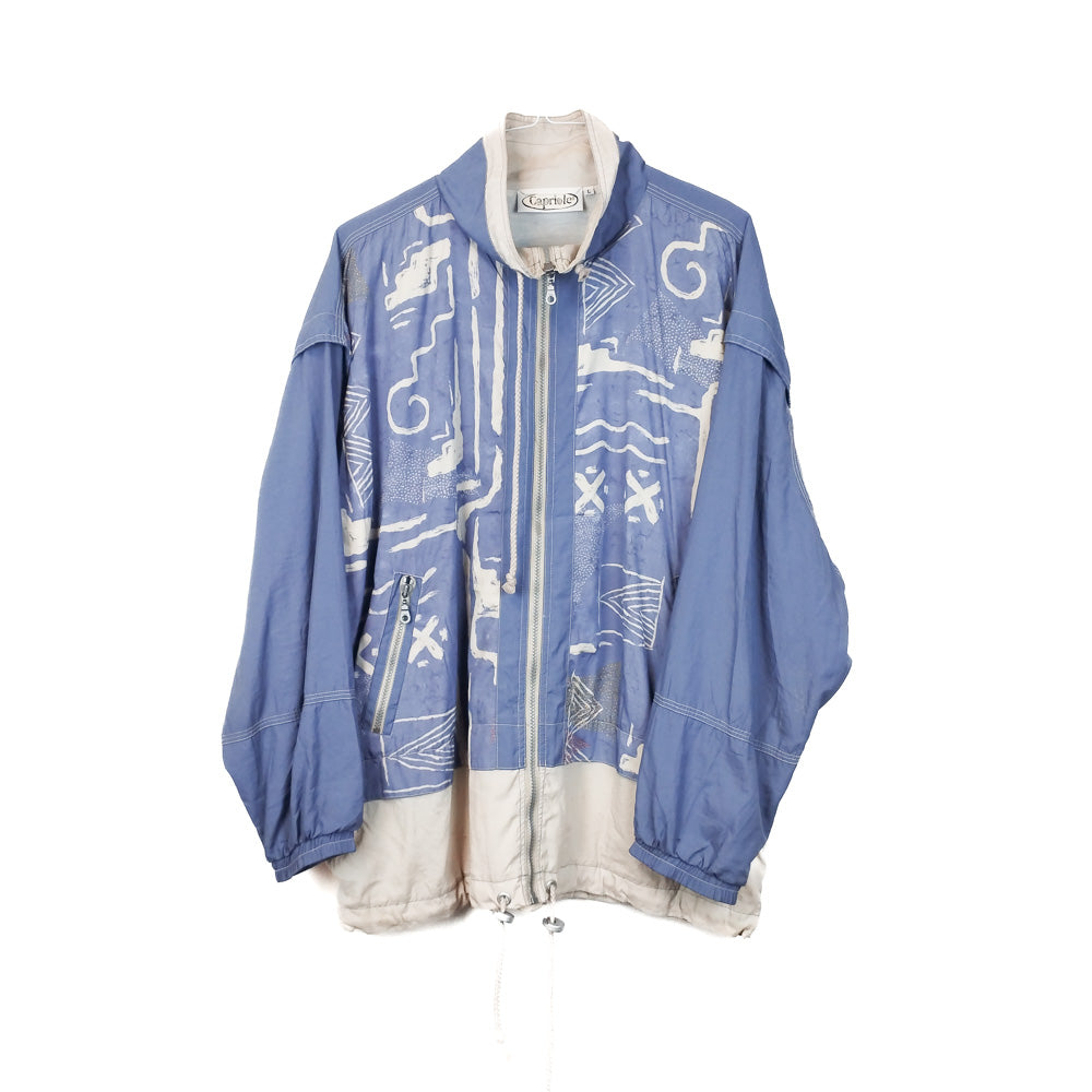 VIN-SW-34256 Vintage αντιανεμική ζακέτα unisex 90's style L