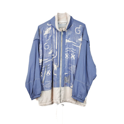 VIN-SW-34256 Vintage αντιανεμική ζακέτα unisex 90's style L