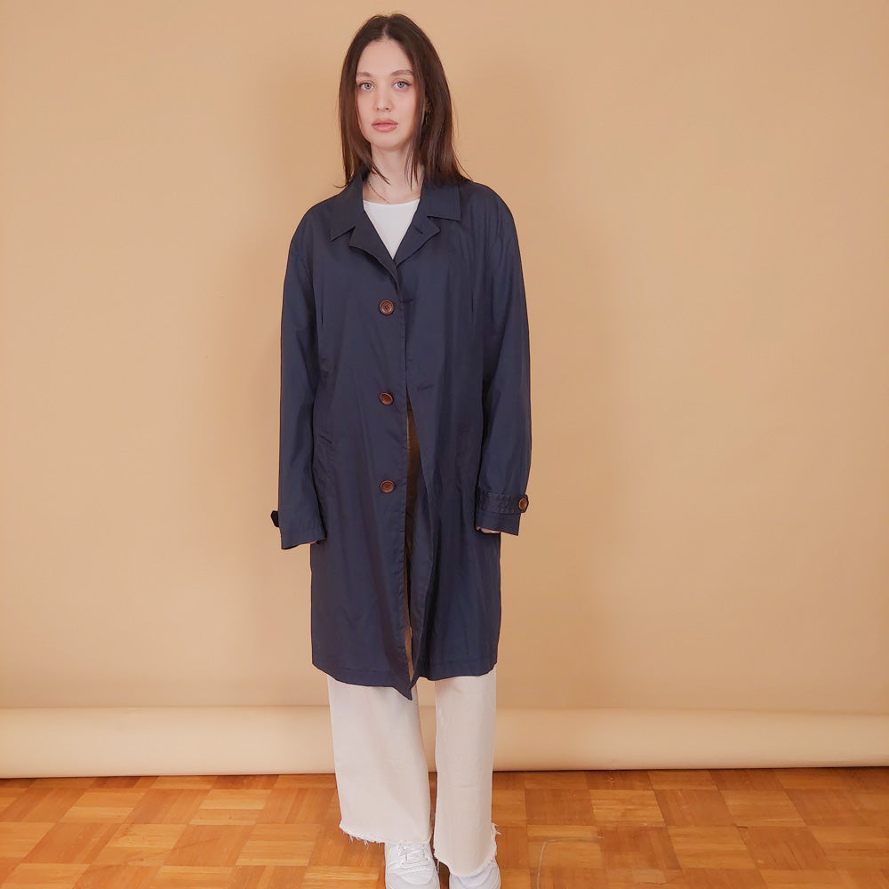 VIN-OUTW-34200 Vintage καμπαρντίνα unisex μπλε L