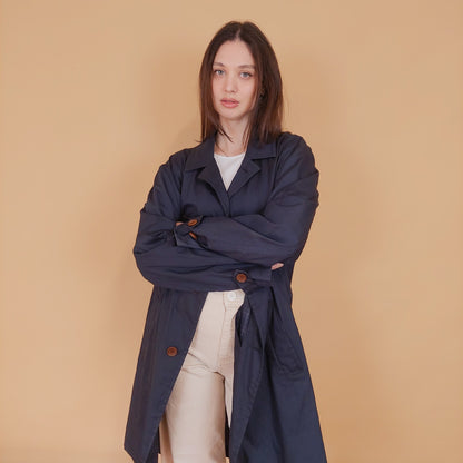 VIN-OUTW-34200 Vintage καμπαρντίνα unisex μπλε L