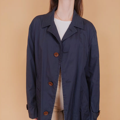 VIN-OUTW-34200 Vintage καμπαρντίνα unisex μπλε L