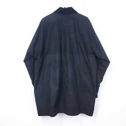 VIN-OUTW-34850 Vintage waxed jacket unisex μαύρο 2XL
