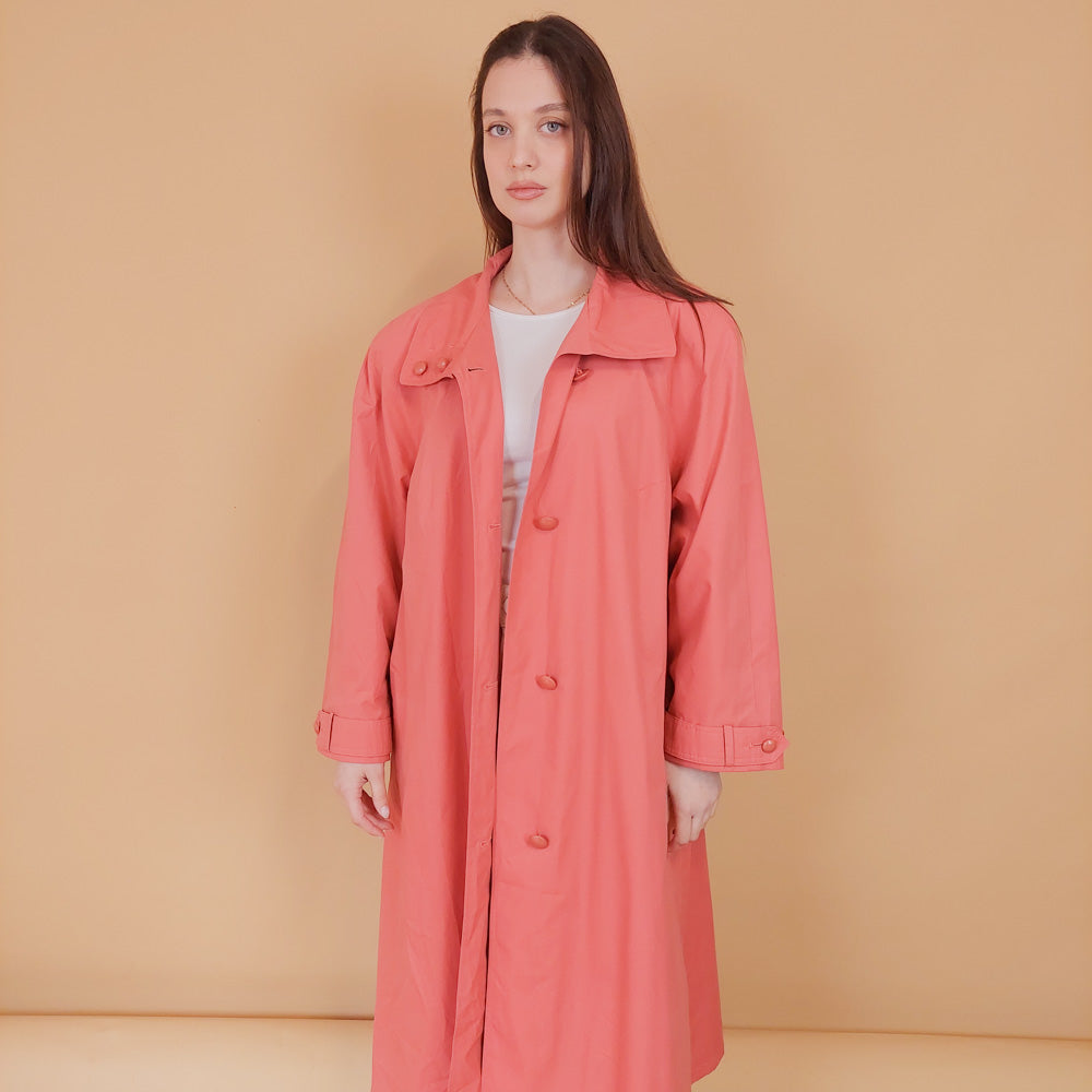 VIN-OUTW-34202 Vintage καμπαρντίνα γυναικεία μακριά XL