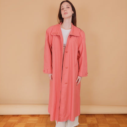 VIN-OUTW-34202 Vintage καμπαρντίνα γυναικεία μακριά XL