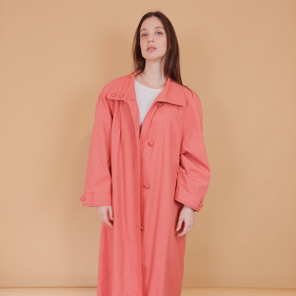 VIN-OUTW-34202 Vintage καμπαρντίνα γυναικεία μακριά XL