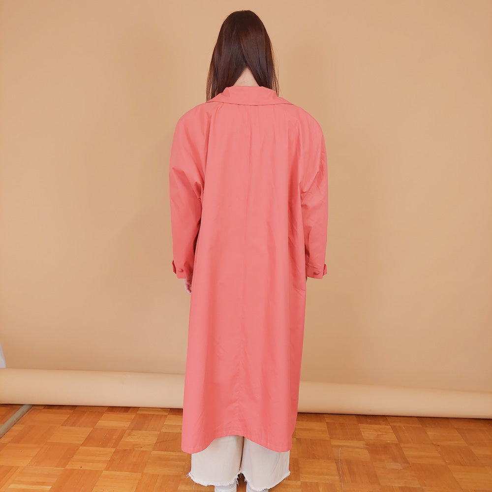 VIN-OUTW-34202 Vintage καμπαρντίνα γυναικεία μακριά XL