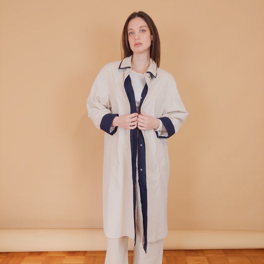 VIN-OUTW-34203 Vintage καμπαρντίνα γυναικεία M-L