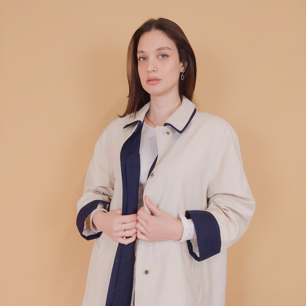 VIN-OUTW-34203 Vintage καμπαρντίνα γυναικεία M-L