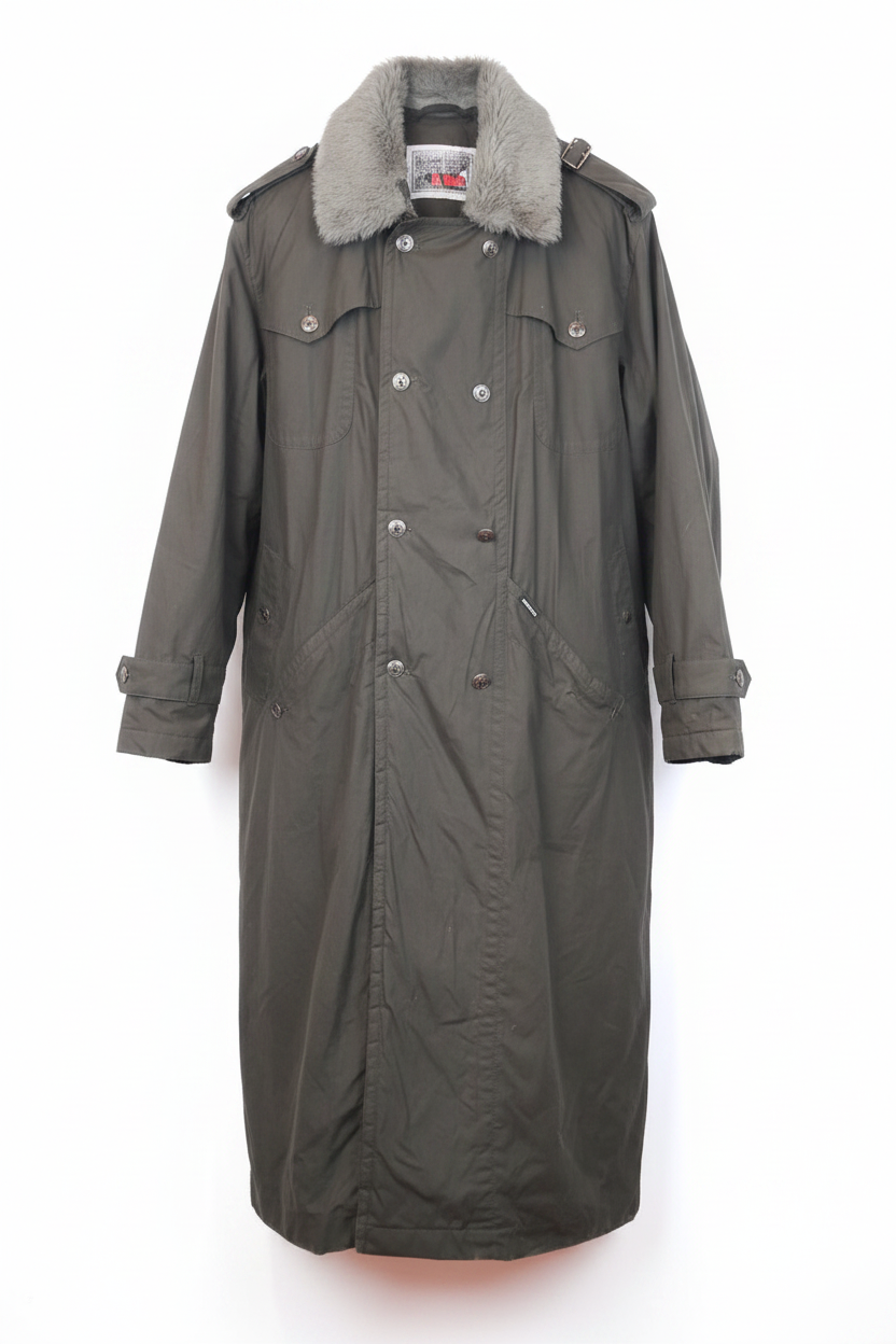 VIN-OUTW-34686 Vintage καμπαρντίνα χακί XL