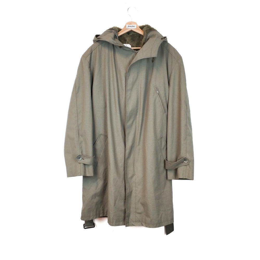 VIN-OUTW-33853 Vintage καμπαρντίνα λαδί unisex L