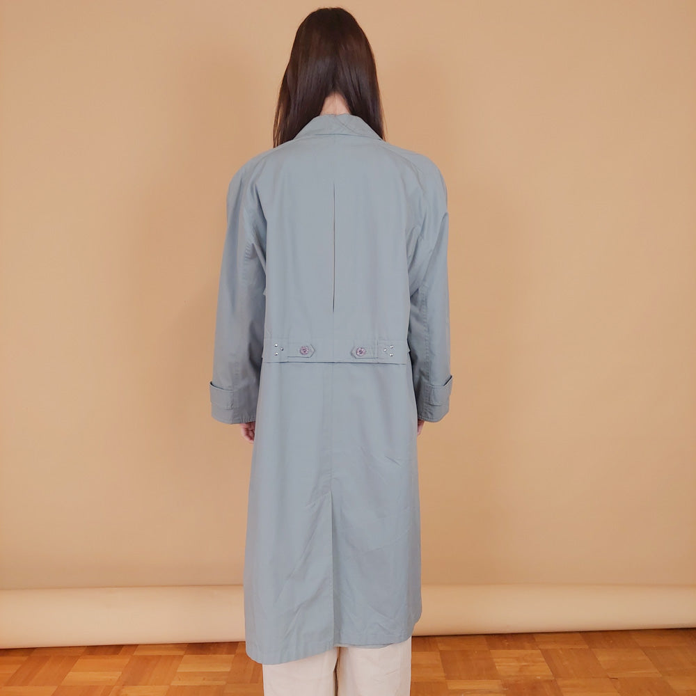 VIN-OUTW-34185 Vintage καμπαρντίνα γυναικεία μακριά M-L