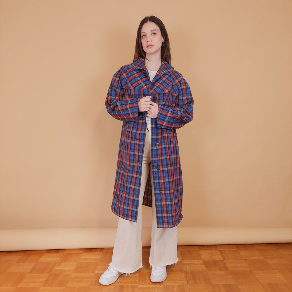 VIN-OUTW-34186 Vintage καμπαρντίνα αδιάβροχη γυναικεία S-M