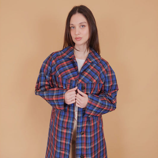 VIN-OUTW-34186 Vintage καμπαρντίνα αδιάβροχη γυναικεία S-M