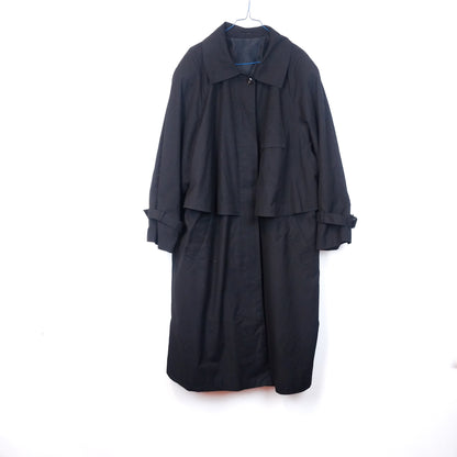 VIN-OUTW-34860 Vintage καμπαρντίνα μαύρη XL