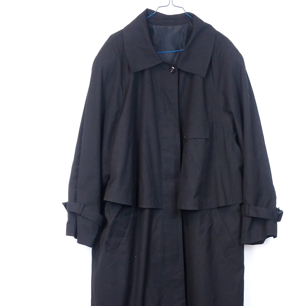 VIN-OUTW-34860 Vintage καμπαρντίνα μαύρη XL