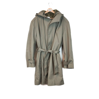 VIN-OUTW-33853 Vintage καμπαρντίνα λαδί unisex L