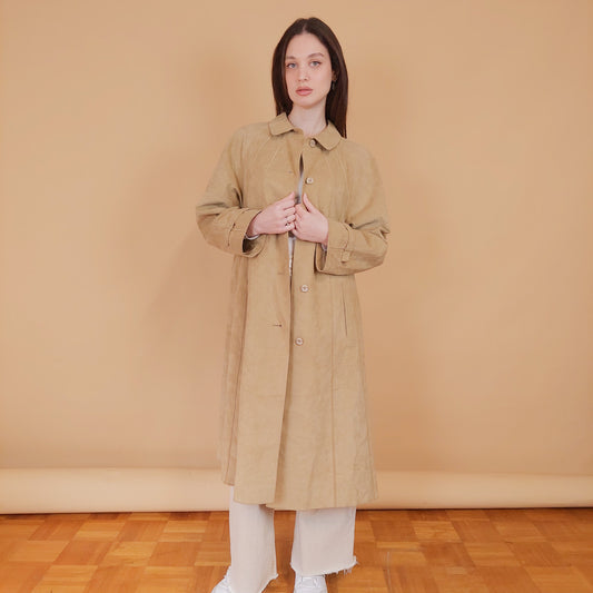 VIN-OUTW-34189 Vintage πανωφόρι από συνθετικό δέρμα γυναικείο M