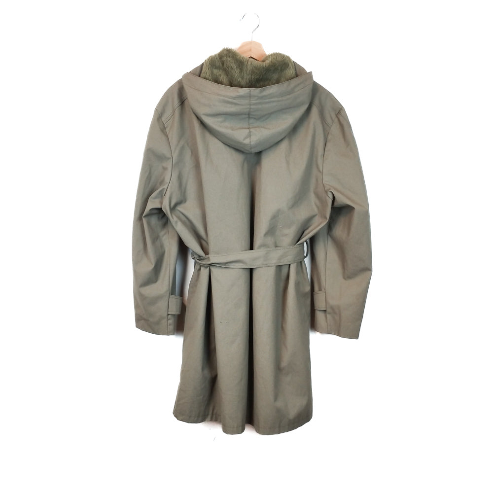 VIN-OUTW-33853 Vintage καμπαρντίνα λαδί unisex L