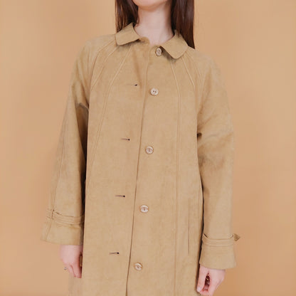 VIN-OUTW-34189 Vintage πανωφόρι από συνθετικό δέρμα γυναικείο M