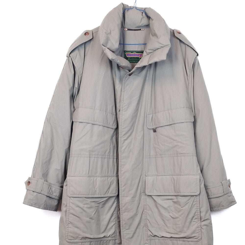 VIN-OUTW-34862 Vintage καμπαρντίνα χακί XL