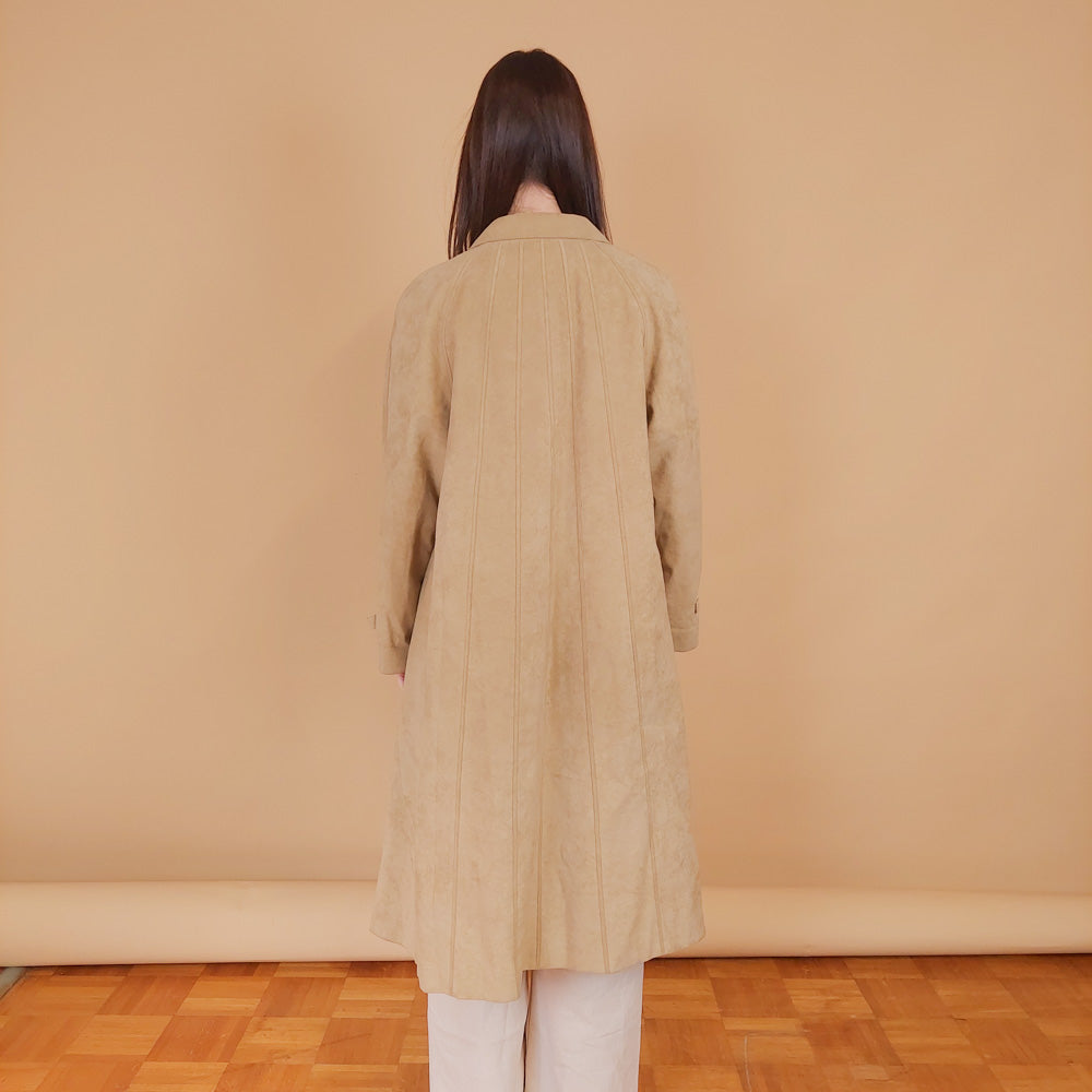 VIN-OUTW-34189 Vintage πανωφόρι από συνθετικό δέρμα γυναικείο M