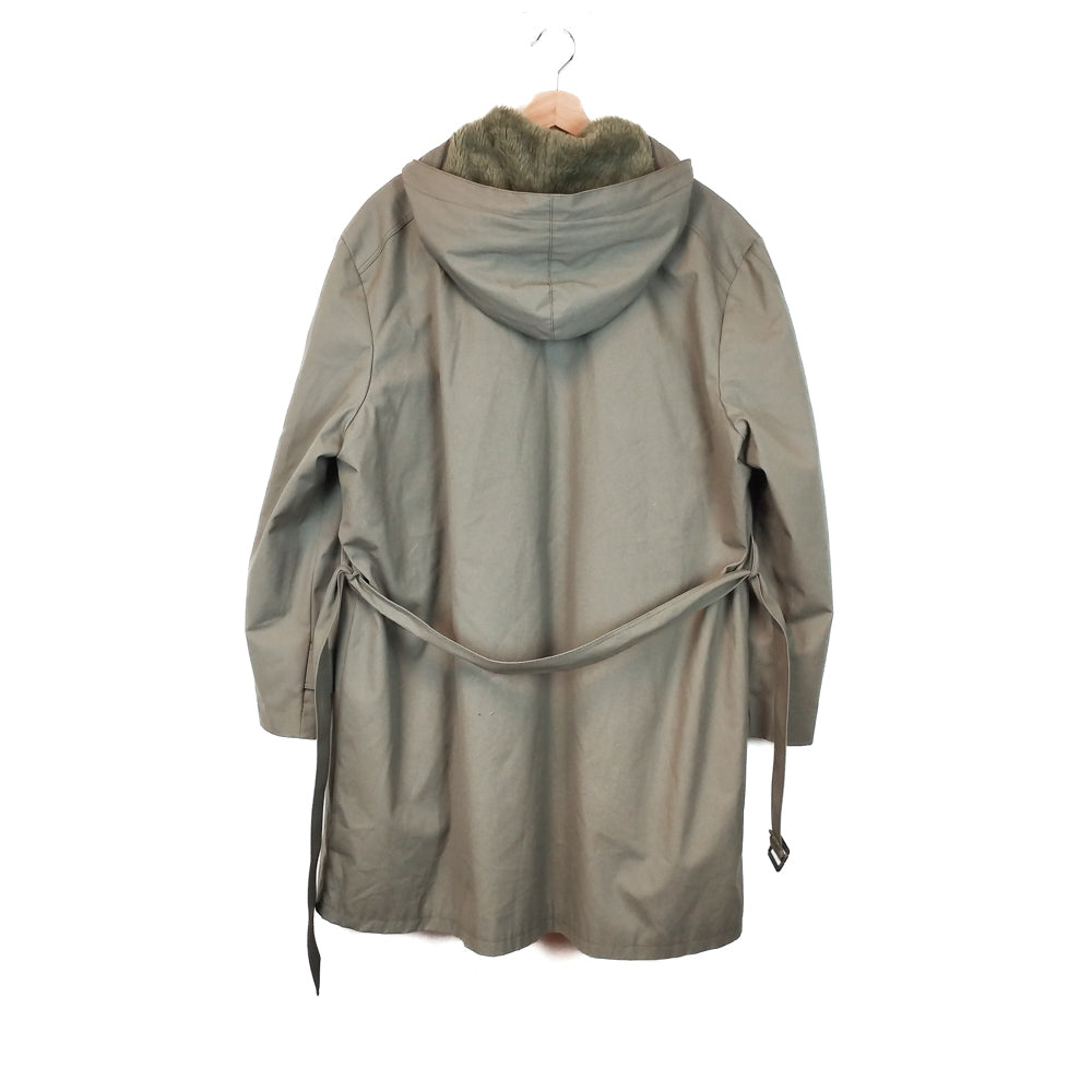 VIN-OUTW-33853 Vintage καμπαρντίνα λαδί unisex L