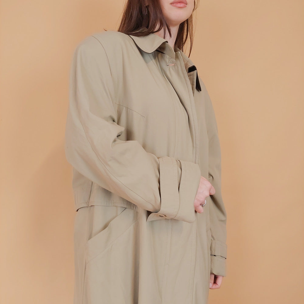 VIN-OUTW-34191 Vintage καμπαρντίνα γυναικεία με επένδυση XL