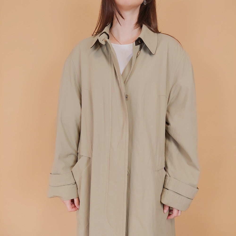 VIN-OUTW-34191 Vintage καμπαρντίνα γυναικεία με επένδυση XL