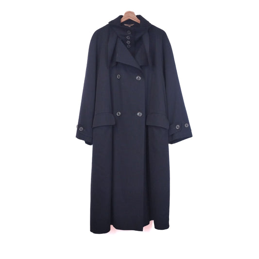 VIN-OUTW-34289 Vintage καμπαρντίνα μπλε μακριά ΧL