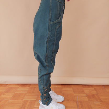 VIN-TR-32484 Vintage denim παντελόνι πράσινο S