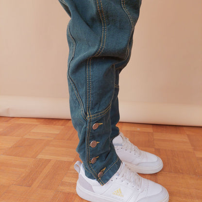 VIN-TR-32484 Vintage denim παντελόνι πράσινο S