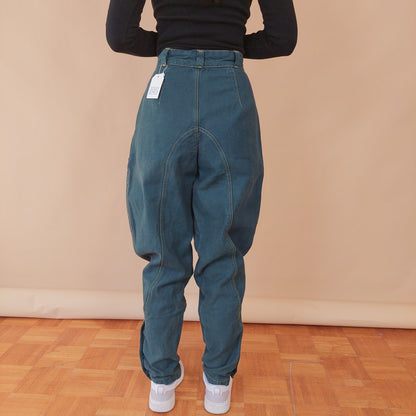 VIN-TR-32484 Vintage denim παντελόνι πράσινο S