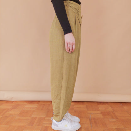 VIN-TR-32480 Vintage παντελόνι με πιέτες ψηλόμεσο S