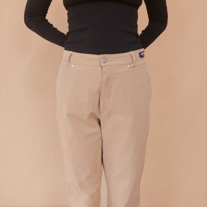 VIN-TR-32479 Vintage denim παντελόνι μπεζ M