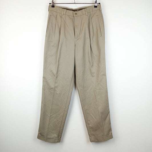 VIN-TR-25115 Vintage παντελόνι denim μπεζ M-L