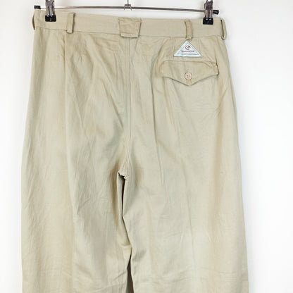 VIN-TR-25116 Vintage παντελόνι denim μπεζ M-L
