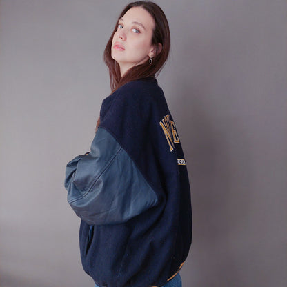 VIN-OUTW-33588 Vintage varsity college jacket unisex Fightin' Irish ΧL