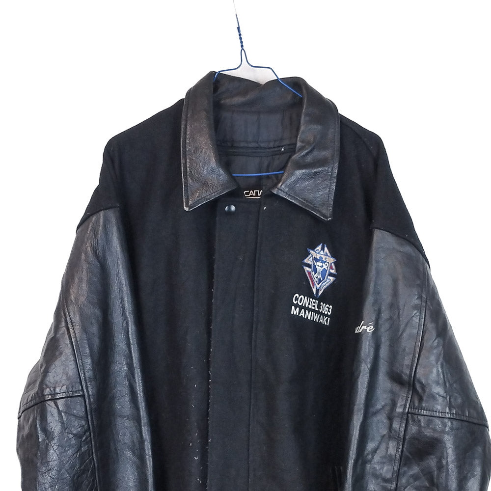 VIN-OUTW-33627 Vintage varsity jacket unisex 2ΧL