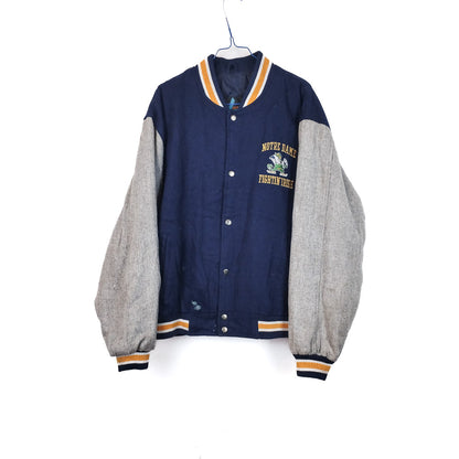 VIN-OUTW-33626 Vintage varsity college jacket unisex Fightin' Irish L