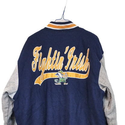 VIN-OUTW-33626 Vintage varsity college jacket unisex Fightin' Irish L