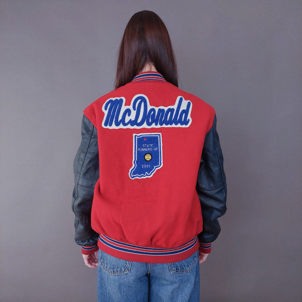 VIN-OUTW-33592 Vintage varsity letterman jacket unisex S