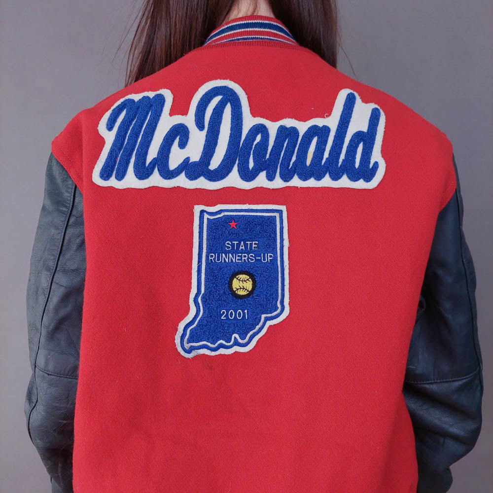 VIN-OUTW-33592 Vintage varsity letterman jacket unisex S